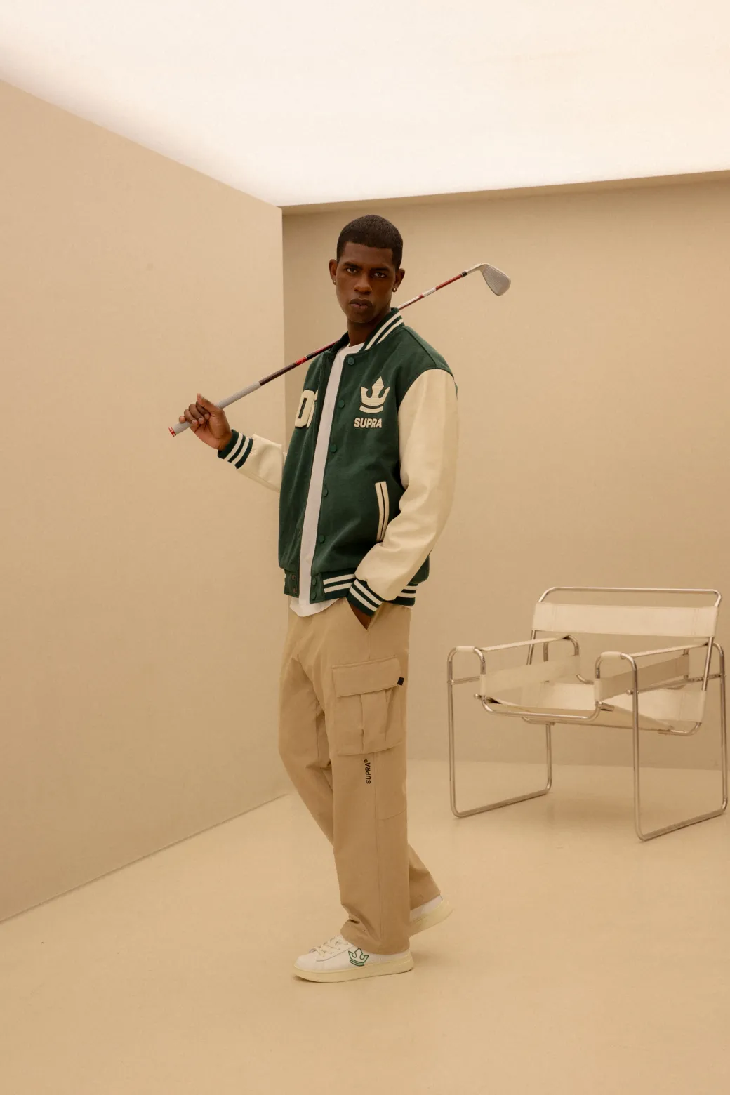 BAYC WOOL OVER FIT VARSITY JACKET