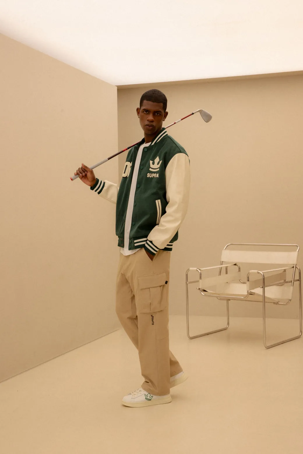 BAYC WOOL OVER FIT VARSITY JACKET