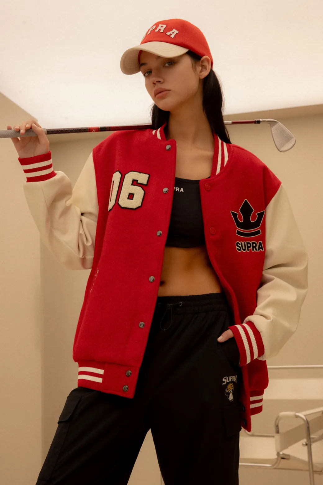 BAYC WOOL OVER FIT VARSITY JACKET
