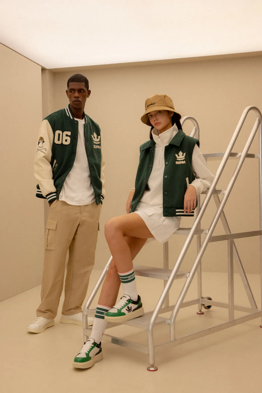 BAYC WOOL OVER FIT VARSITY JACKET