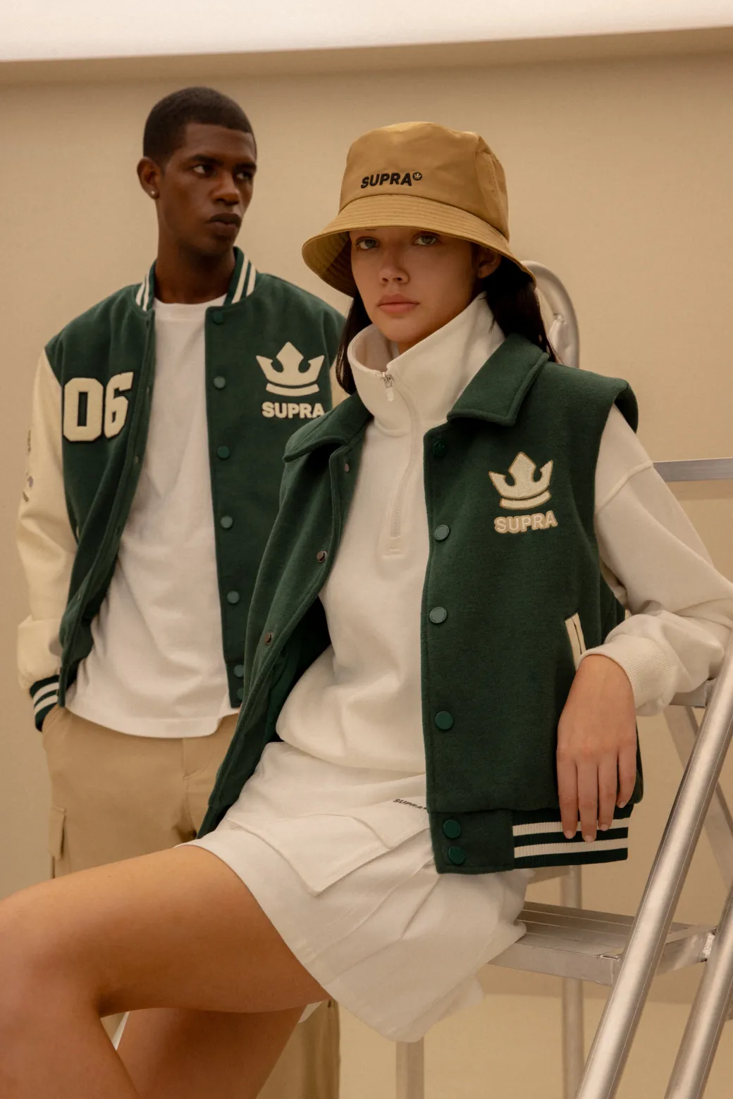 BAYC WOOL OVER FIT VARSITY JACKET