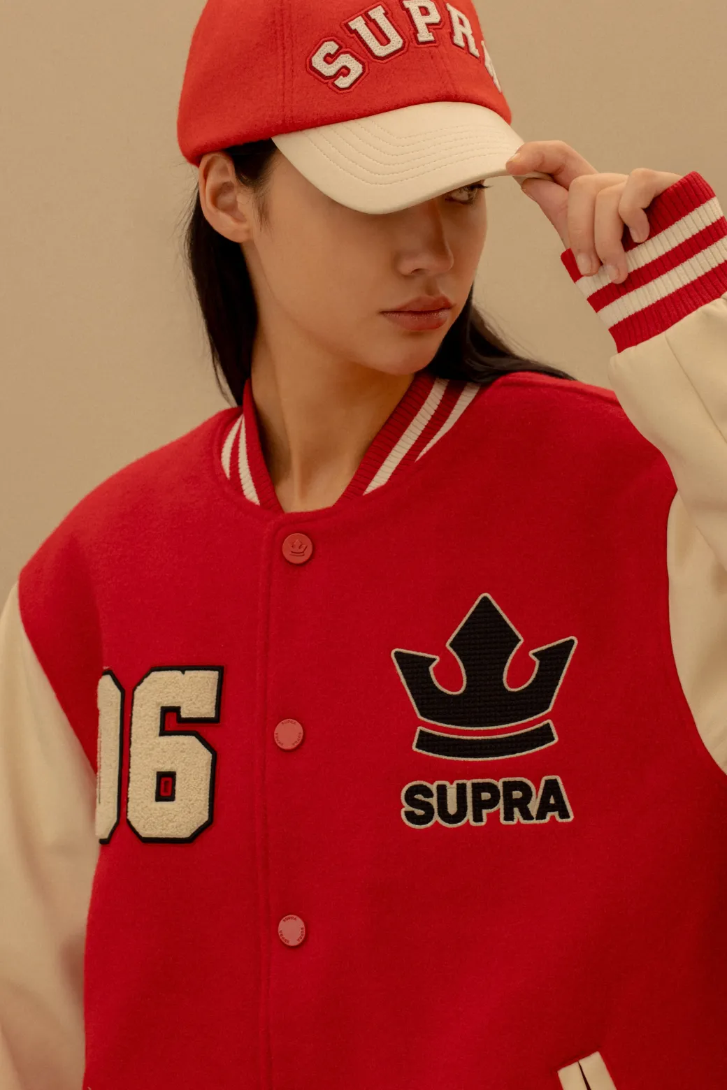 BAYC WOOL OVER FIT VARSITY JACKET