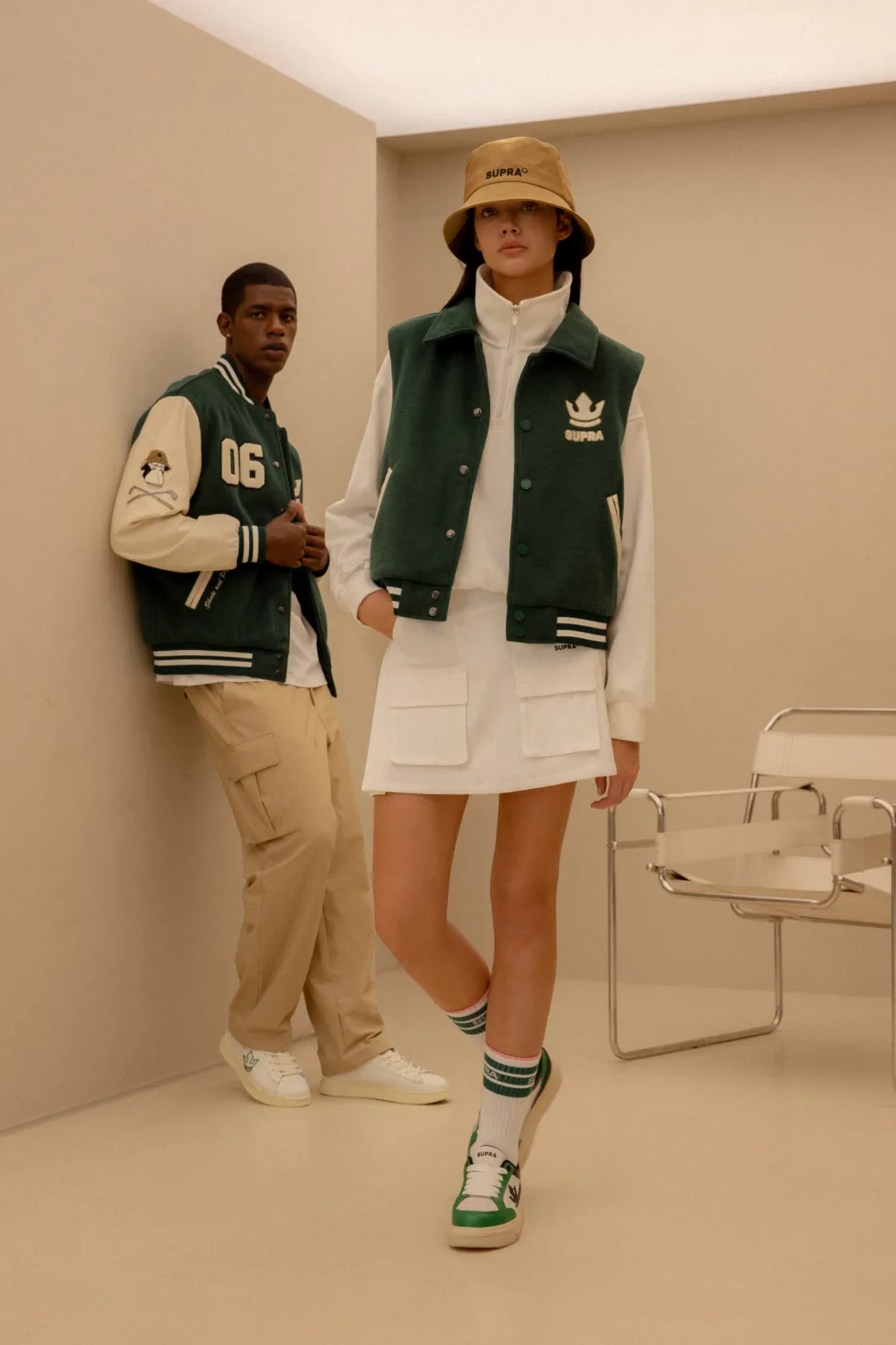 BAYC WOOL OVER FIT VARSITY JACKET