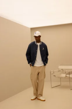 BAYC WOVEN OVER FIT VARSITY JACKET