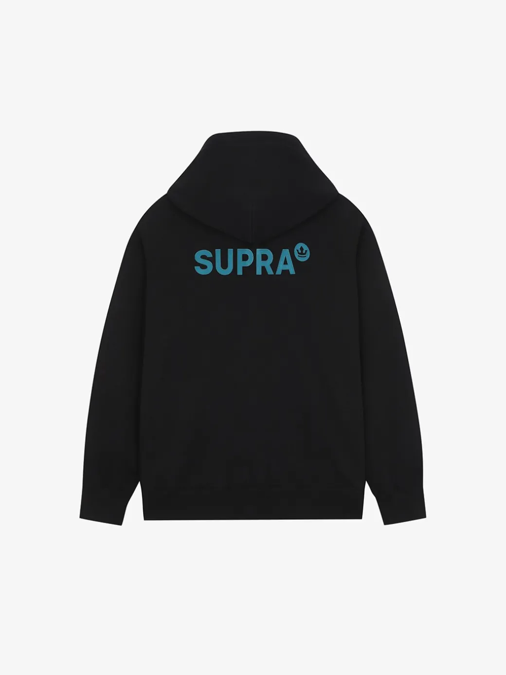 ESSENTIAL BASIC SMALL LOGO OVER FIT HALF ZIP HOODIE