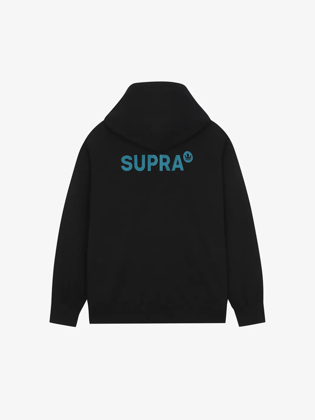 ESSENTIAL BASIC SMALL LOGO OVER FIT HALF ZIP HOODIE