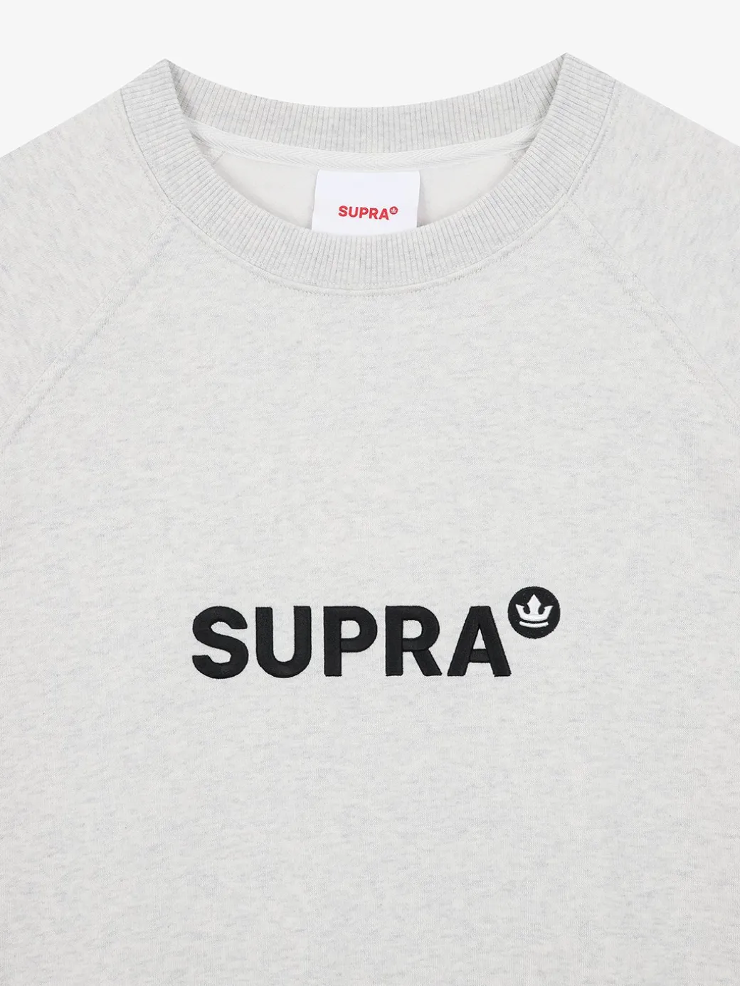 ESSENTIAL BASIC SMALL LOGO RAGLAN OVER FIT SWEATSHIRT