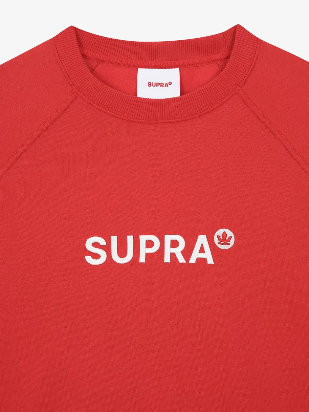 ESSENTIAL BASIC SMALL LOGO RAGLAN OVER FIT SWEATSHIRT
