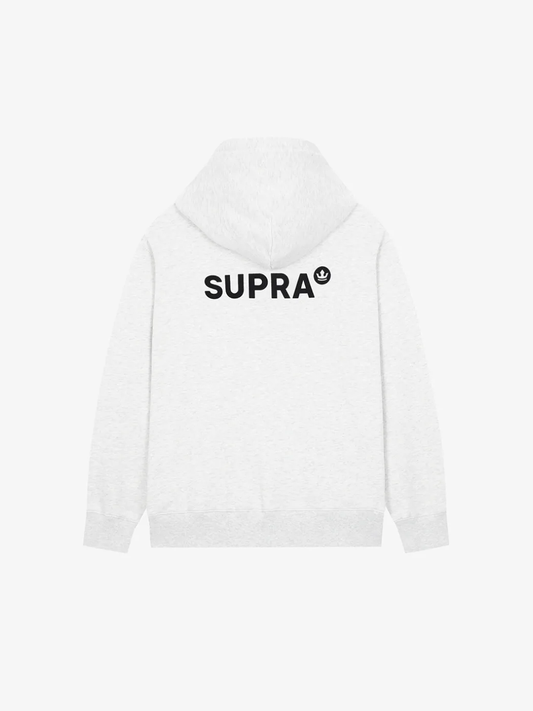 ESSENTIAL BASIC SMALL LOGO OVER FIT HALF ZIP HOODIE