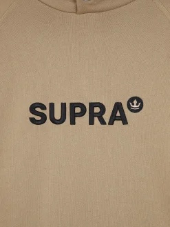 ESSENTIAL BASIC SMALL LOGO OVER FIT RAGLAN HOODIE