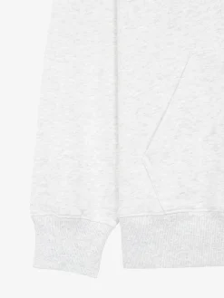 ESSENTIAL BASIC SMALL LOGO OVER FIT HALF ZIP HOODIE
