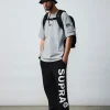 ESSENTIAL BIG LOGO BASIC SEMI WIDE PANTS