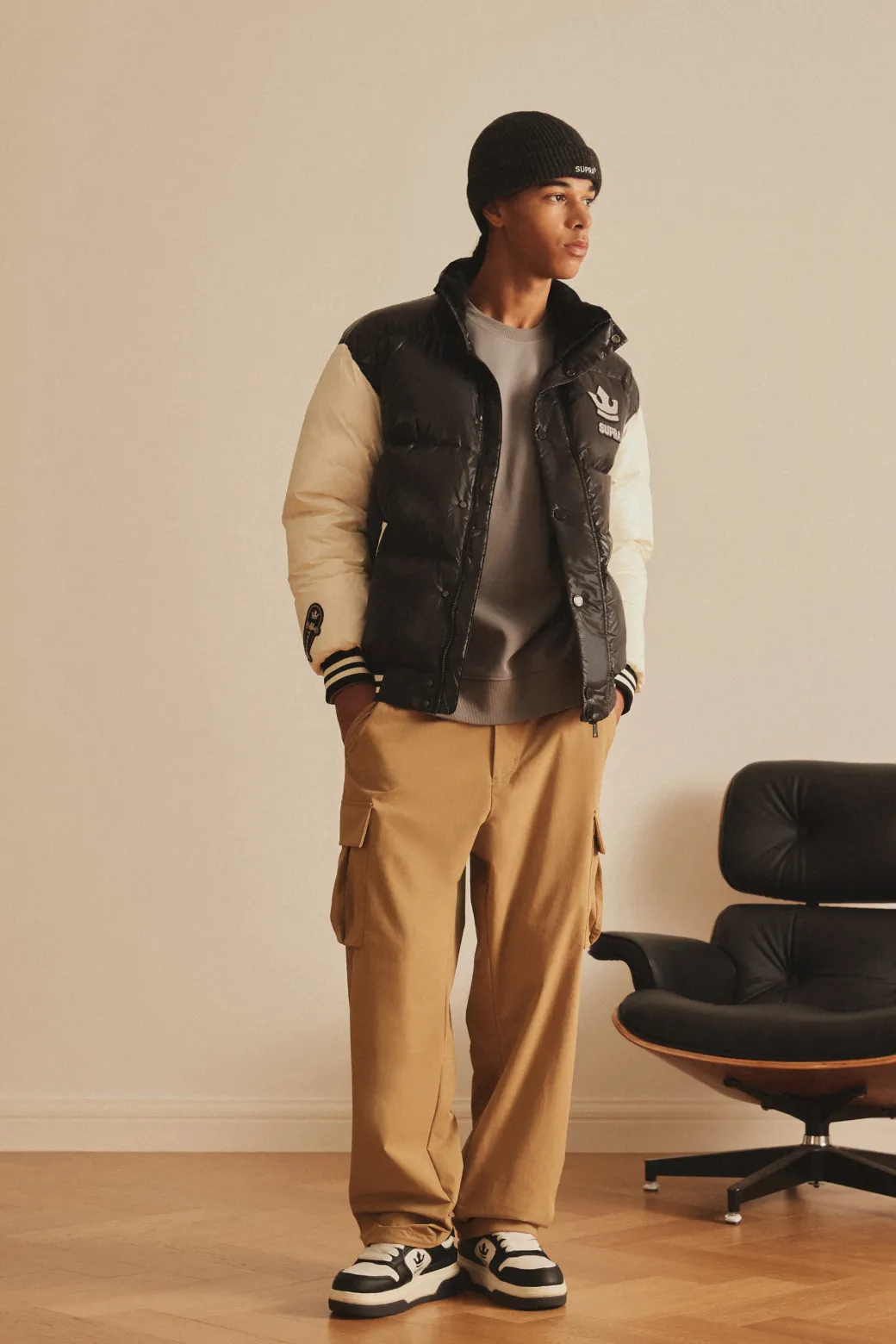 OUTDOOR MENS WOVEN CARGO WIDE PANTS