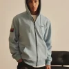 OUTDOOR OVER FIT HOOD ZIP-UP