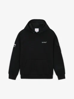 OUTDOOR WOVEN PATCH OVER FIT HOODIE
