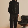 OUTDOOR WOVEN PATCH OVER FIT HOOD ZIP-UP