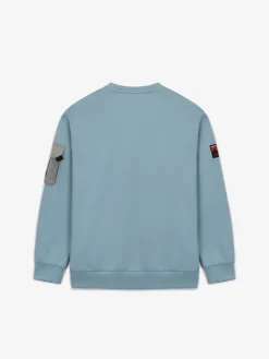 OUTDOOR WOVEN PATCH OVER FIT SWEATSHIRT