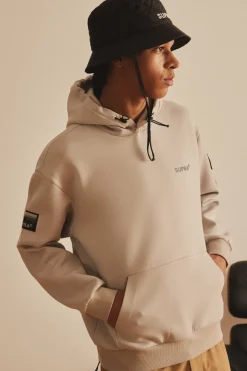 OUTDOOR WOVEN PATCH OVER FIT HOODIE