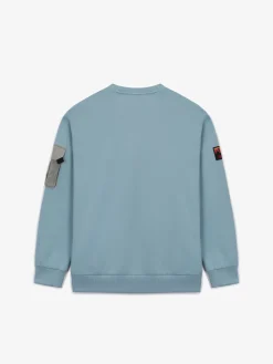 OUTDOOR WOVEN PATCH OVER FIT SWEATSHIRT