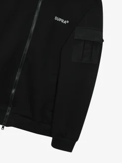 OUTDOOR WOVEN PATCH OVER FIT HOOD ZIP-UP