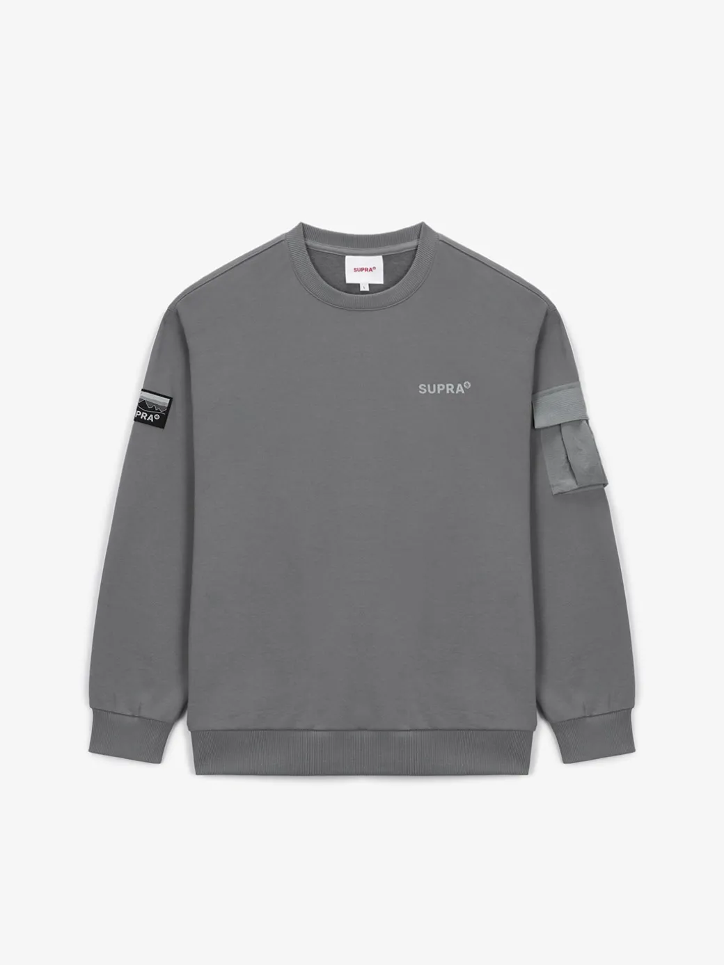 OUTDOOR WOVEN PATCH OVER FIT SWEATSHIRT