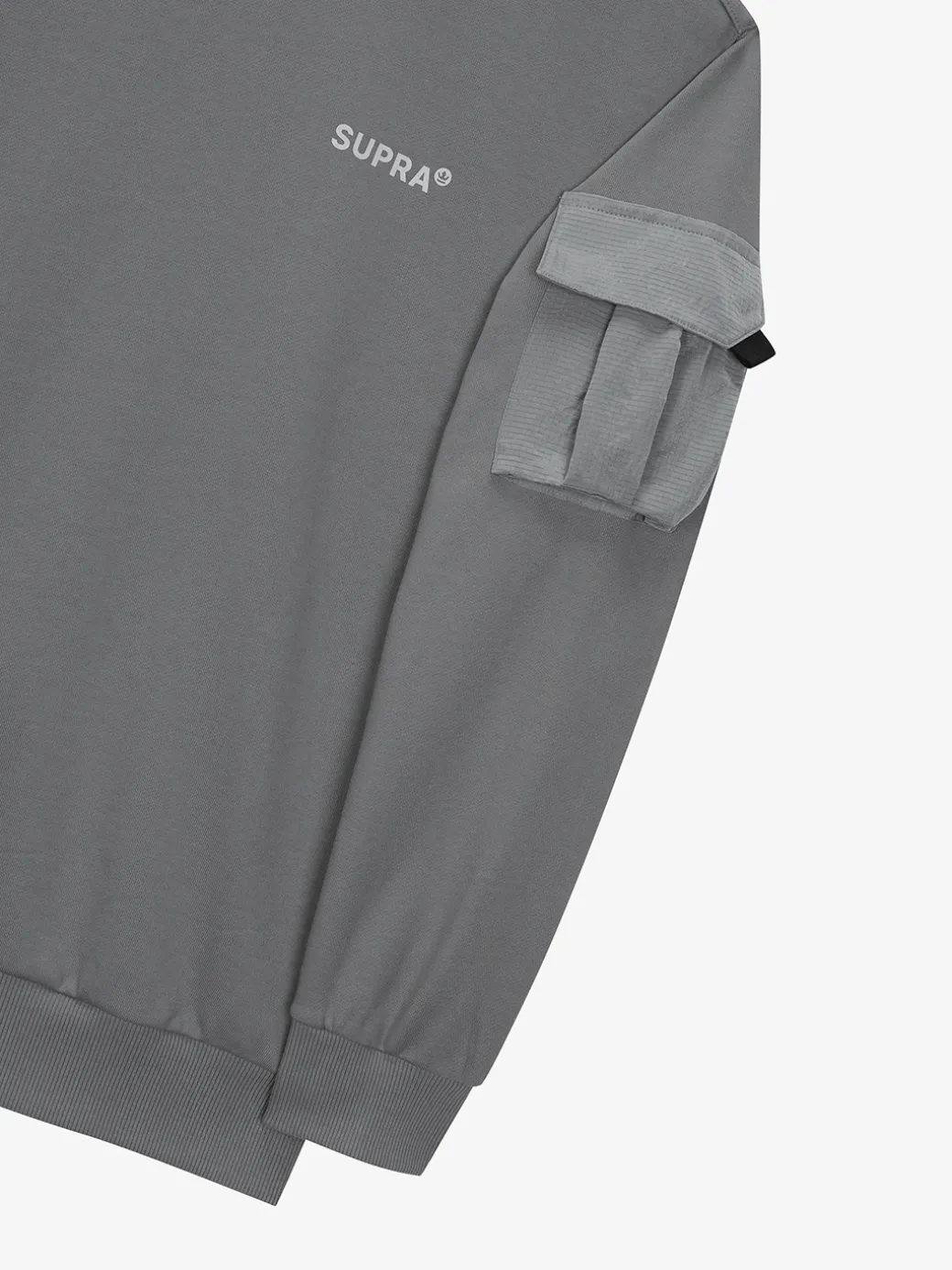 OUTDOOR WOVEN PATCH OVER FIT SWEATSHIRT
