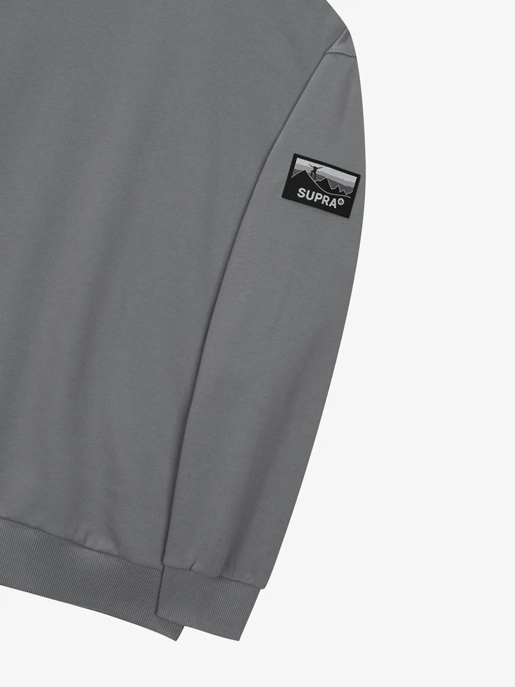 OUTDOOR WOVEN PATCH OVER FIT SWEATSHIRT