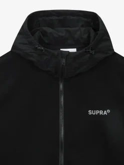 OUTDOOR WOVEN PATCH OVER FIT HOOD ZIP-UP