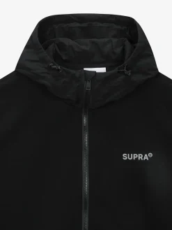 OUTDOOR WOVEN PATCH OVER FIT HOOD ZIP-UP