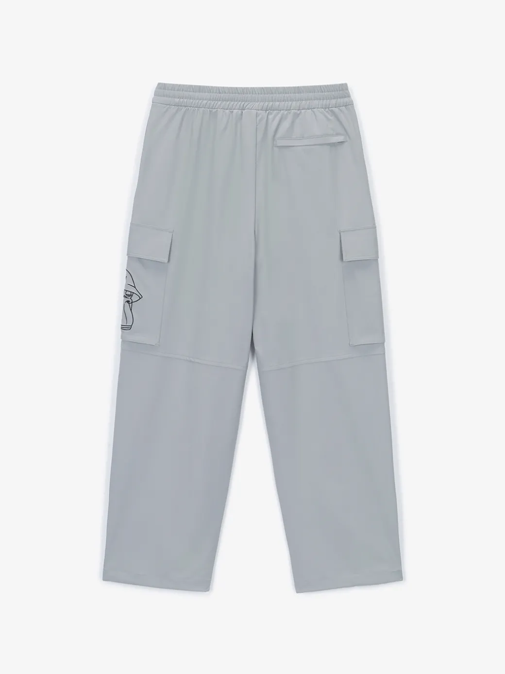 Pocket BAYC Graphic Semi-wide Woven Pants