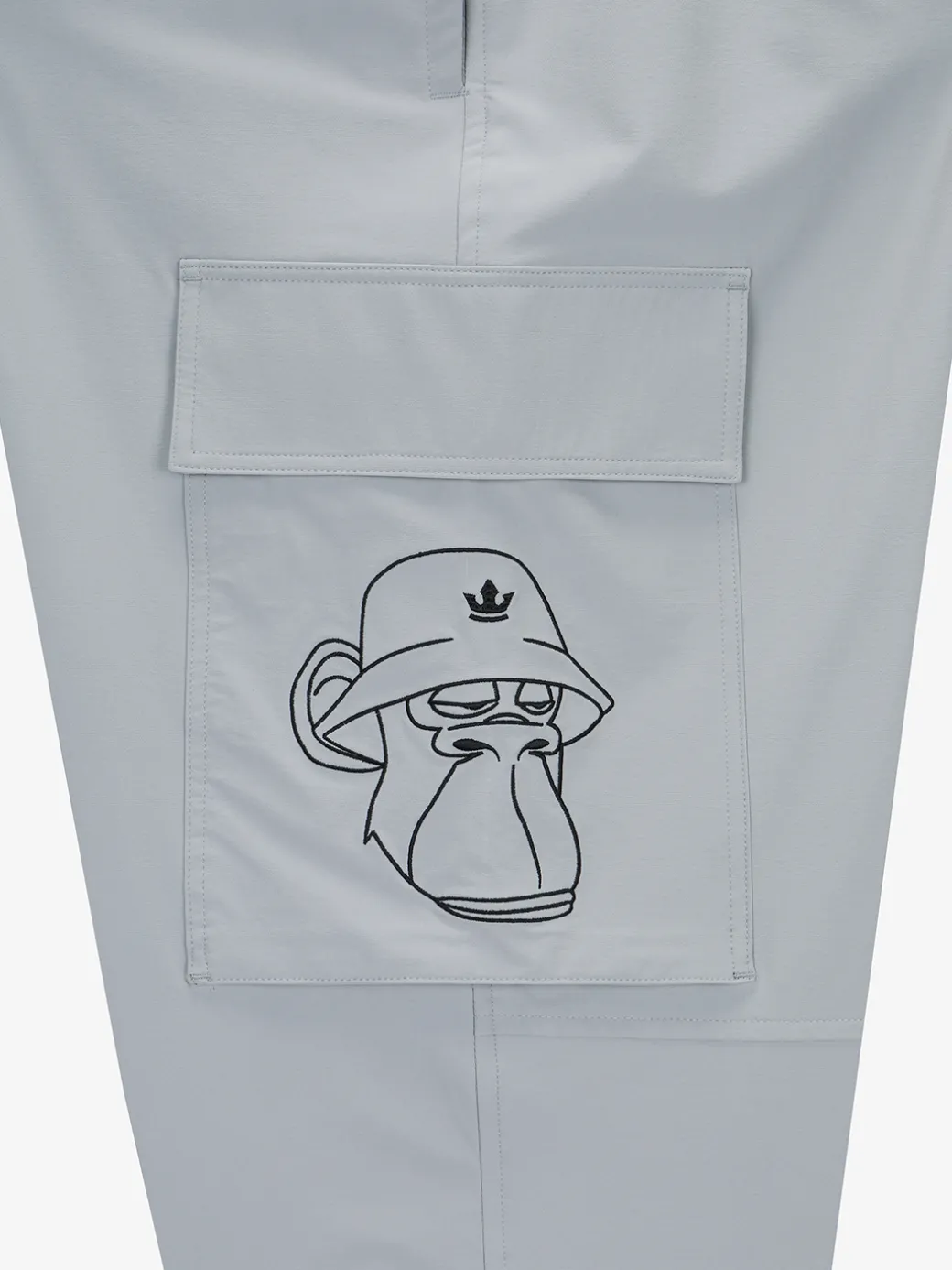 Pocket BAYC Graphic Semi-wide Woven Pants