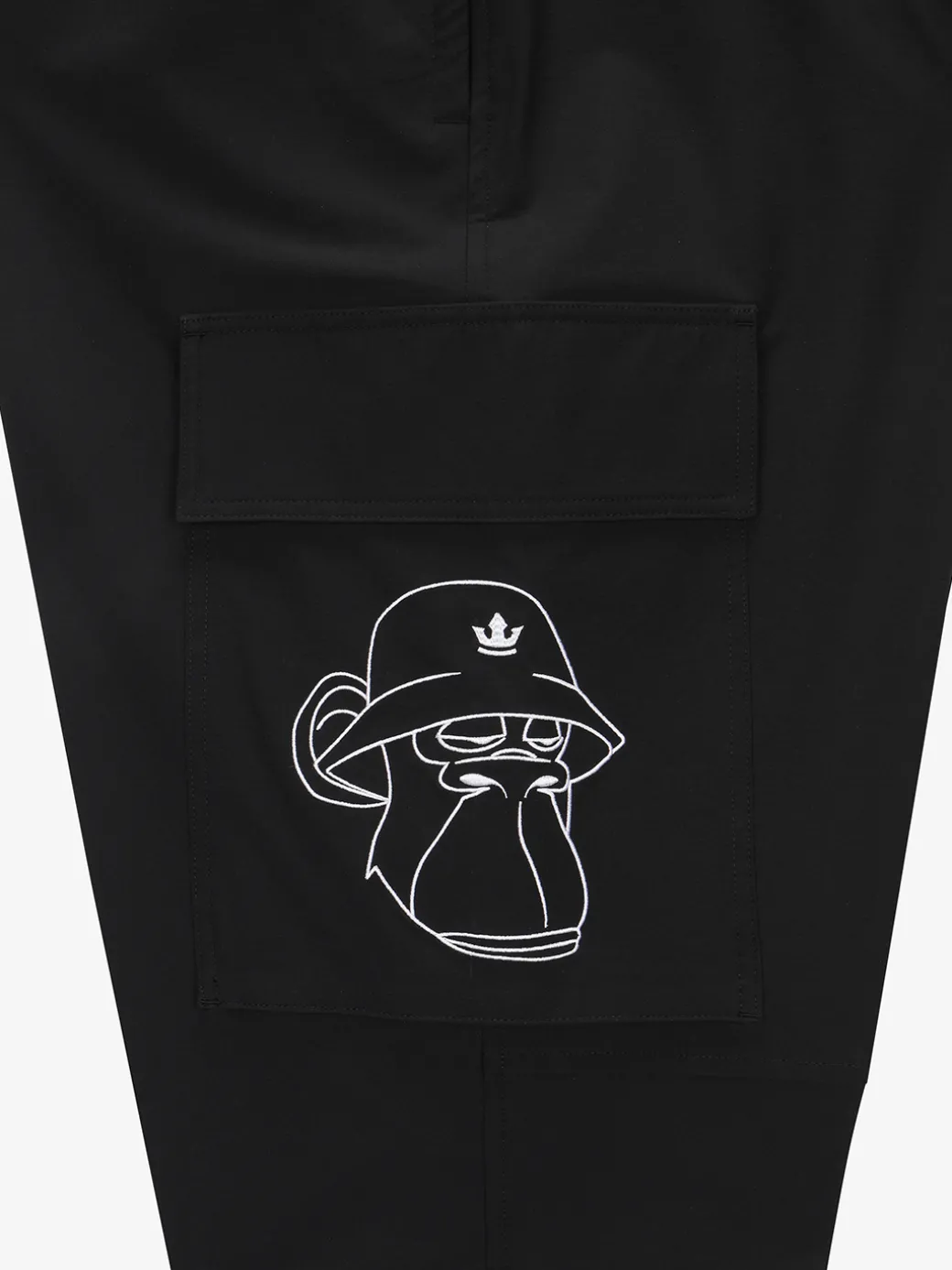 Pocket BAYC Graphic Semi-wide Woven Pants