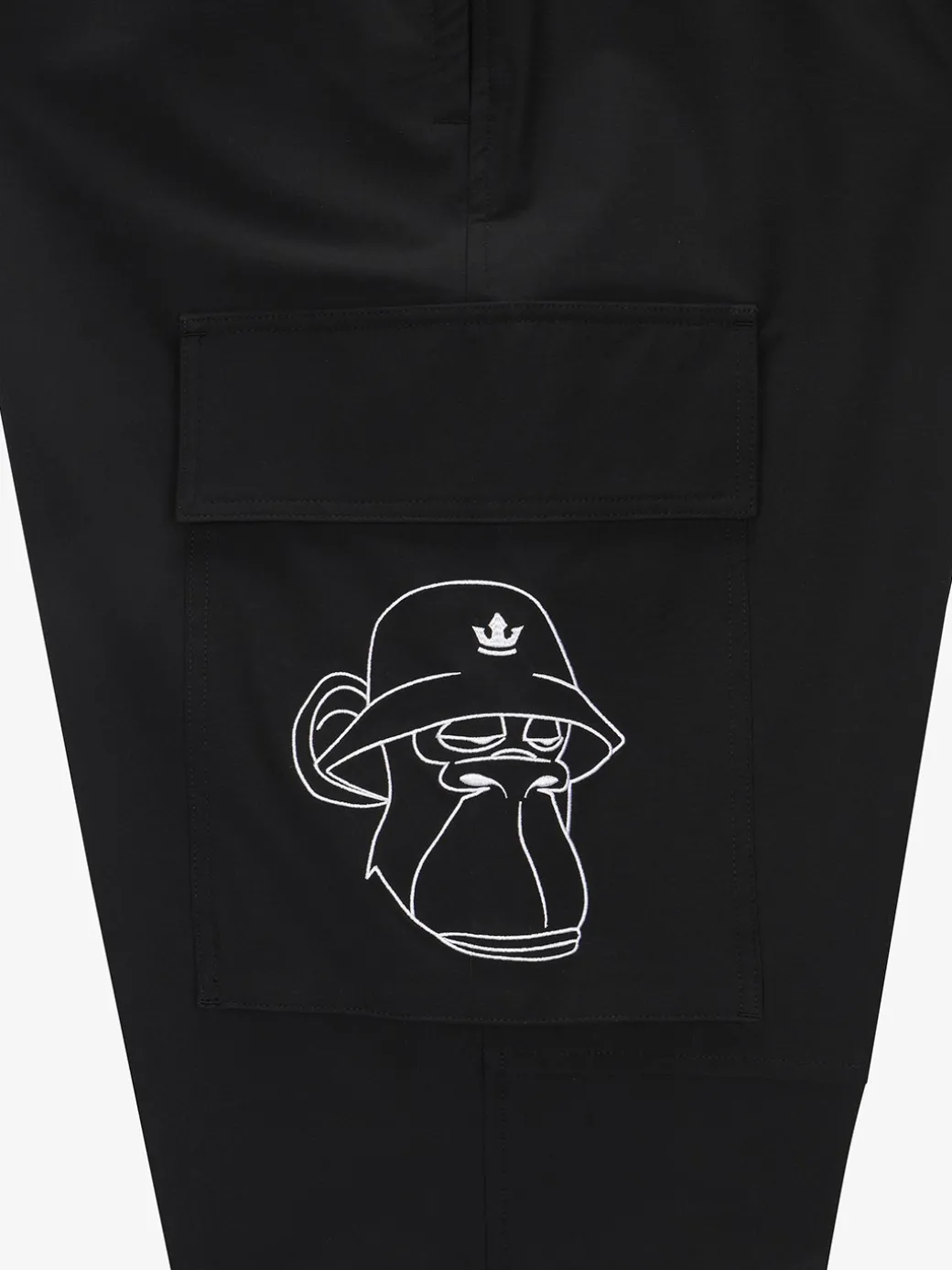 Pocket BAYC Graphic Semi-wide Woven Pants