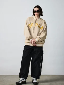 VARSITY ARCH LOGO JERSEY VARSITY JACKET