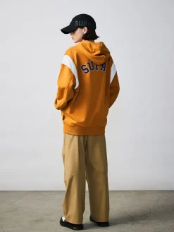 VARSITY ARCH LOGO ZIP UP HOODIE