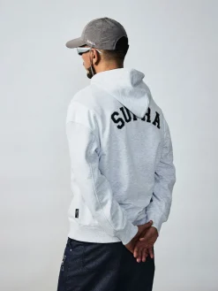 VARSITY ARCH LOGO ZIP UP HOODIE