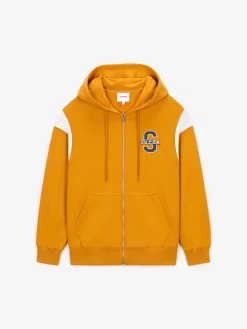 VARSITY ARCH LOGO ZIP UP HOODIE
