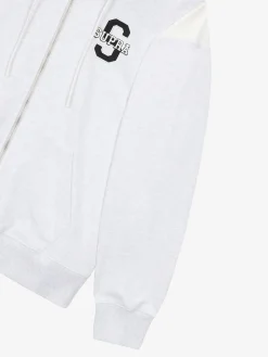 VARSITY ARCH LOGO ZIP UP HOODIE