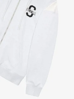 VARSITY ARCH LOGO ZIP UP HOODIE