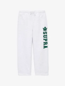 VARSITY BIG LETTERING SEMI WIDE PANTS