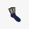 VARSITY DOUBLE STRIPE LOGO SOCKS