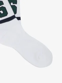 VARSITY DOUBLE STRIPE LOGO SOCKS