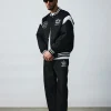 VARSITY SHOULDER BLOCK NYLON VARSITY JACKET