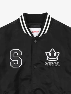 VARSITY SHOULDER BLOCK NYLON VARSITY JACKET