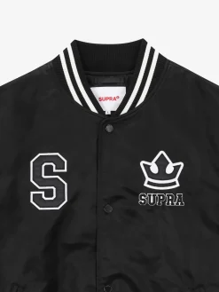 VARSITY SHOULDER BLOCK NYLON VARSITY JACKET