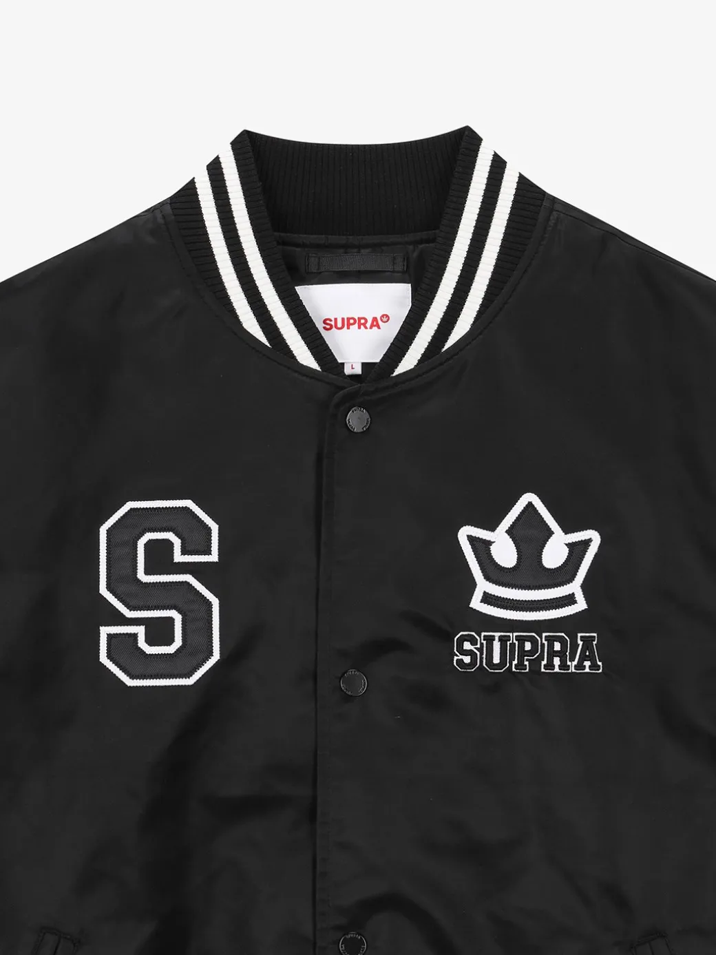 VARSITY SHOULDER BLOCK NYLON VARSITY JACKET