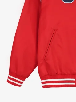 VARSITY SHOULDER BLOCK NYLON VARSITY JACKET