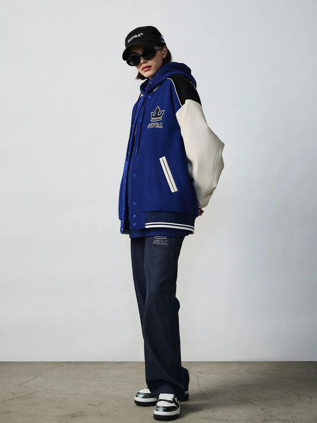 VARSITY SIMPLE S LOGO WOOL VARSITY JACKET