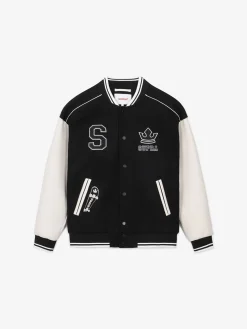 VARSITY SIMPLE S LOGO WOOL VARSITY JACKET