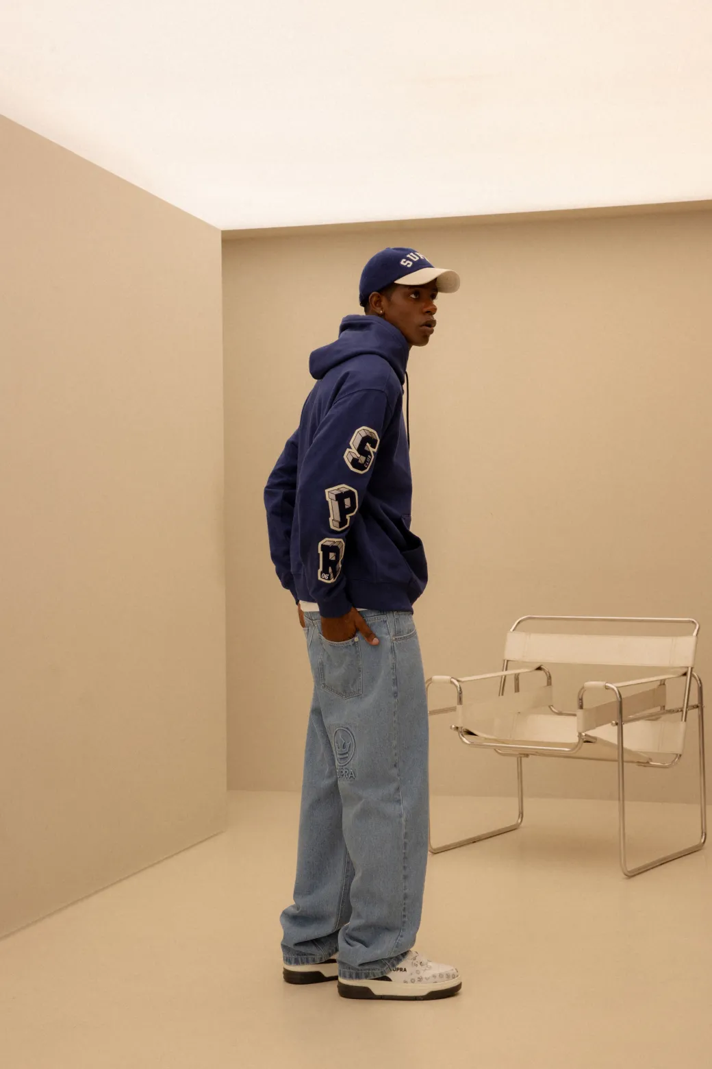 VARSITY UNSTRUCTURED COLOR BLOCK CAP
